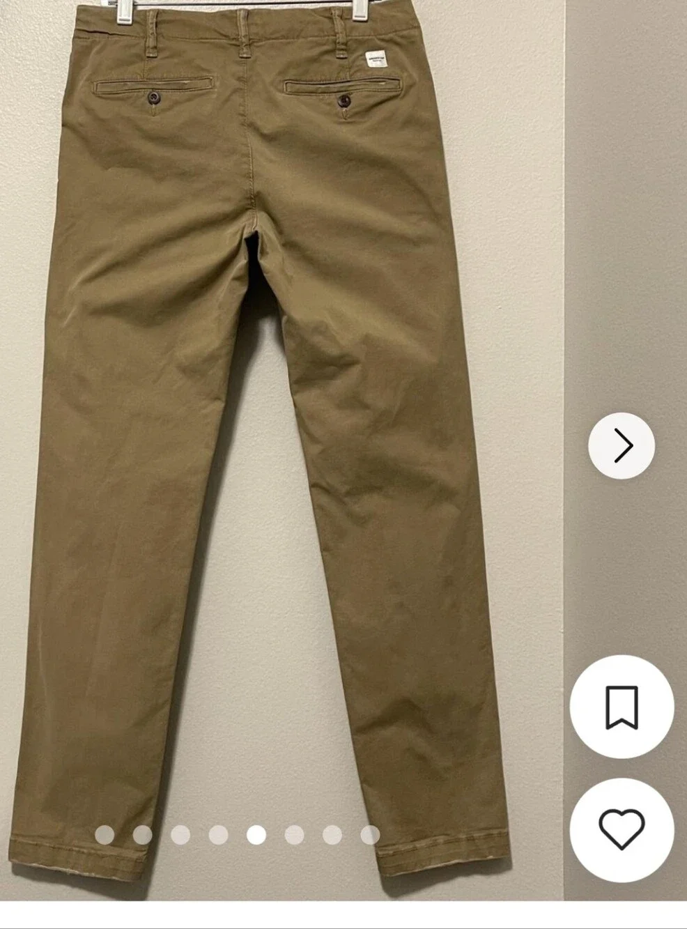 American Eagle Outfitters Men’s Original Straight Lived-in Flex Khakis